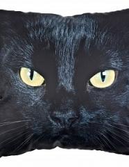 Подушка с фотопечатью Черный кот